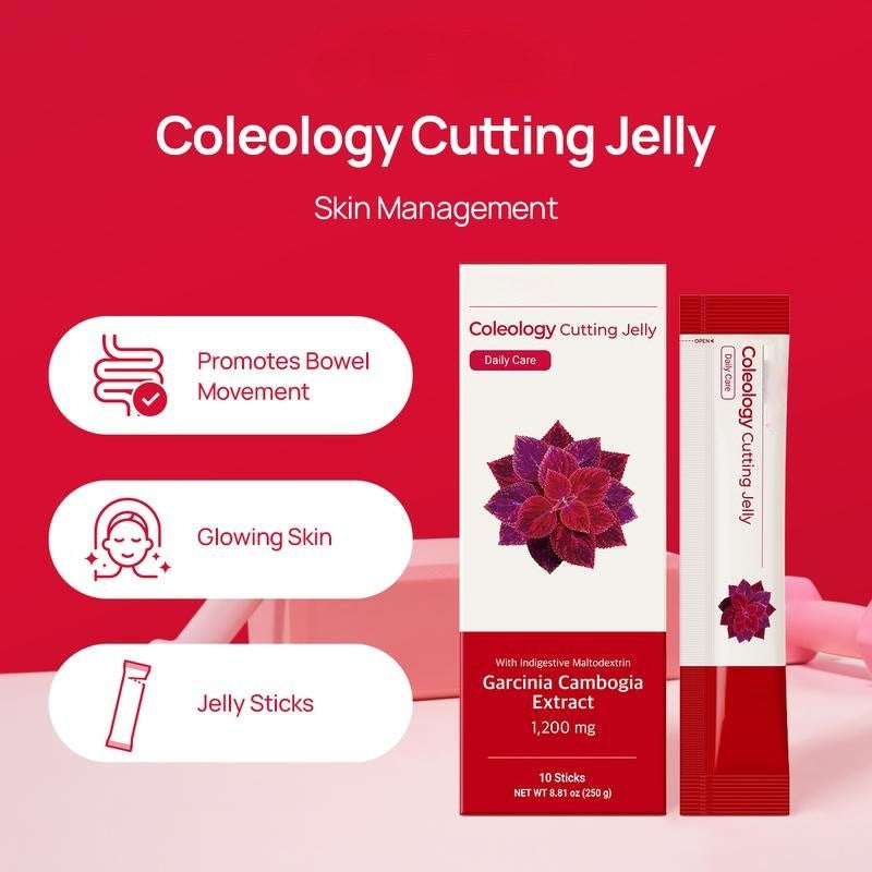 Coleology Cutting Jelly | Garcinia Cambogia Extract 1200mg | Daily Care | 10 Sticks