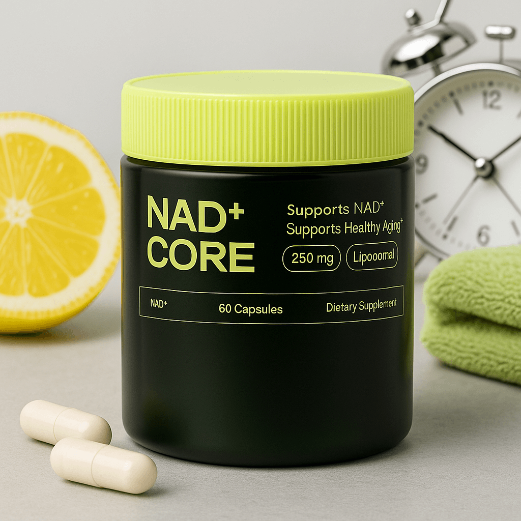 Liposomal NAD+ 250mg Supplement – Supports Cellular Energy & Healthy Aging | 60 Capsules
