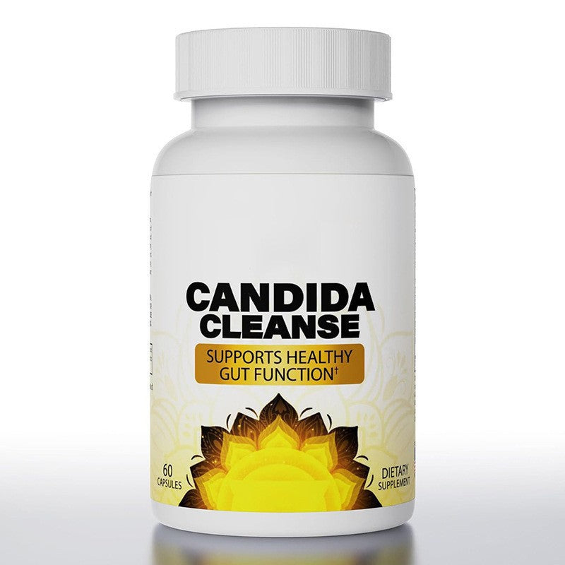Candida Cleanse Supplement – 60 Capsules – Gut Health Support with Oregano, Caprylic Acid, Probiotics & Herbal Blend – Supports Digestive Balance & Detox – Non-GMO, Made in USA