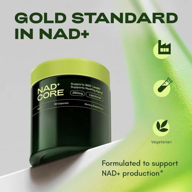 Liposomal NAD+ 250mg Supplement – Supports Cellular Energy & Healthy Aging | 60 Capsules