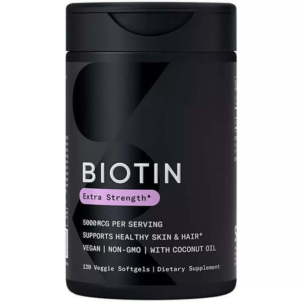 Biotin 5000mcg – Extra Strength – Hair, Skin & Nail Support