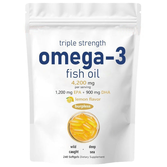 OMEGA-3 Fish Oil Soft Capsules 240 Count