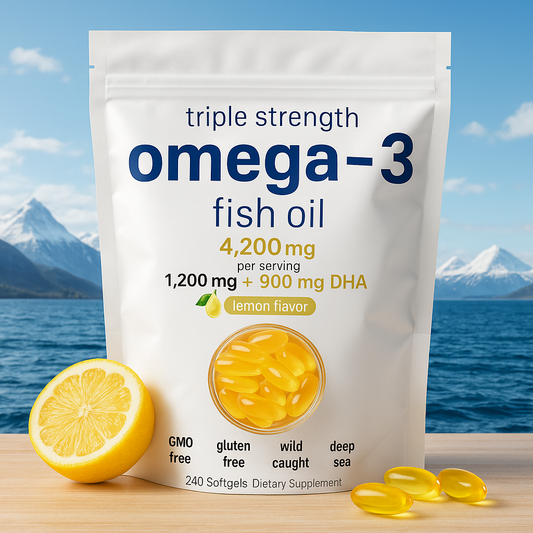 Triple Strength Omega-3 Fish Oil – 4,200mg per Serving